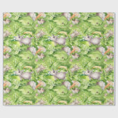 Papier Cadeau Les animaux de la forêt endormie dans la jungle (Plat)