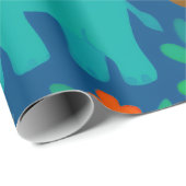 Papier Cadeau Les animaux de la jungle (Coin rond)