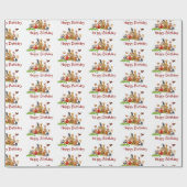 Papier Cadeau Les animaux mignons (Plat)