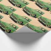 Papier Cadeau les années 1950 Chevy vert (Coin)