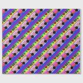 Papier Cadeau Les années 80 de Boombox rétros (Plat)