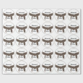 Papier Cadeau Les arts martiaux brunissent la ceinture (Plat)