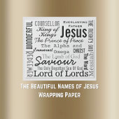 Papier Cadeau Les Beaux Noms de Jésus