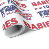Papier Cadeau Les bébés pour Trump (Coin rond)