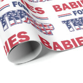 Papier Cadeau Les bébés pour Trump - Trump 2020 (Coin rond)