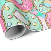 Papier Cadeau Les beignets (Coin rond)