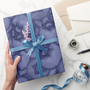Papier Cadeau Les bleuets. Baies mûres bleu foncé. L'été.