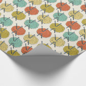 Papier Cadeau Les boules du Motif de laine (Coin)