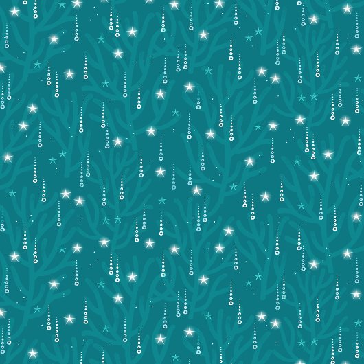 Papier Cadeau Les bulles sous-marines de Noël côtier