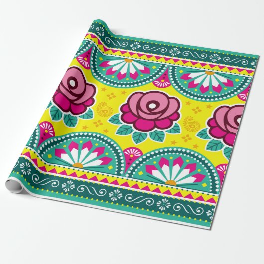 Papier Cadeau Les camions indiens et pakistanais sont de longs h (Déroulé)