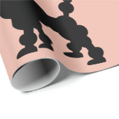 Papier Cadeau Les canicules blanches et noires des années 1950 a (Coin rond)