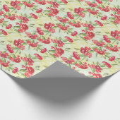 Papier Cadeau Les Carnations rouges (Coin)