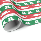 Papier Cadeau Les casquettes de danseurs du Texas, initialise et (Coin rond)