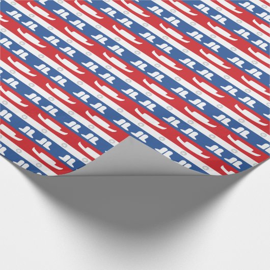 Papier Cadeau Les casquettes de danseurs du Texas, initialise et (Coin)