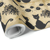 Papier Cadeau les chats (Coin rond)