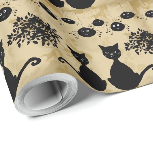 Papier Cadeau les chats (Coin rond)