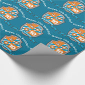 Papier Cadeau les chevaliers protègent les garçons 10e anniversa (Coin)