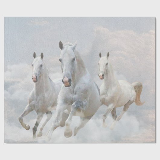 Papier Cadeau Les Chevaux (Plat)