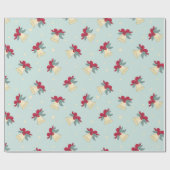 Papier Cadeau Les cloches de Noël sonnent (Plat)