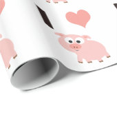 Papier Cadeau Les cochons (Coin rond)