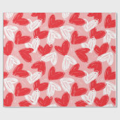 Papier Cadeau Les coeurs "Avec amour" de Valentine (Plat)