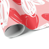 Papier Cadeau Les coeurs "Avec amour" de Valentine (Coin rond)