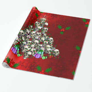 Papier Cadeau Les crânes de Noël