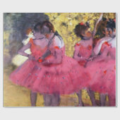 Papier Cadeau Les danseurs roses, avant le ballet par Edgar Dega (Plat)