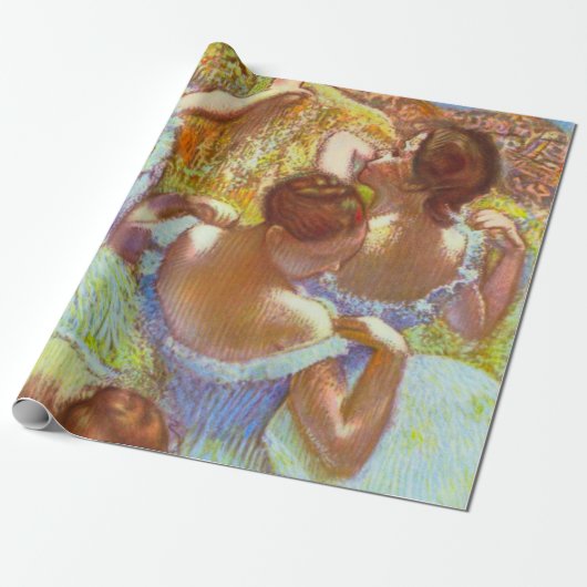 Papier Cadeau Les Danseuses bleues d'Edgar Degas (Déroulé)