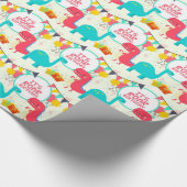 Papier Cadeau Les dinosaures d'anniversaire (Coin)
