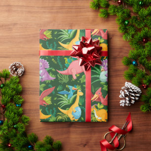 Papier Cadeau Les dinosaures ! Papier d'emballage