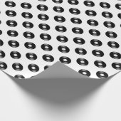 Papier Cadeau Les disques vinyle modèlent | n'importe quelle (Coin)