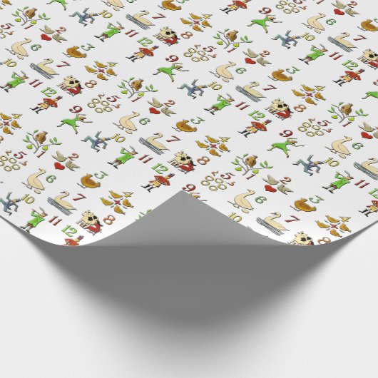 Papier Cadeau Les douze jours de Noël (Coin)