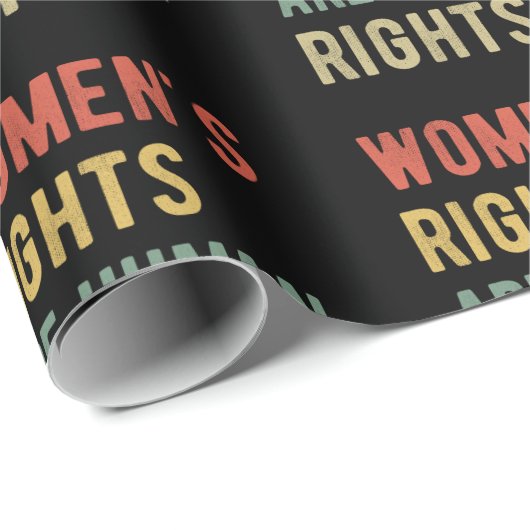 Papier Cadeau Les droits des femmes sont des droits de l'homme I (Coin rond)