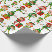 Papier Cadeau Les Elfes du Père Noël (Coin)