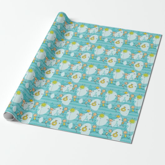 Papier Cadeau Les enfants de Cute (Déroulé)