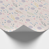 Papier Cadeau Les enfants l'espace Rockets étoiles Planètes (Coin)