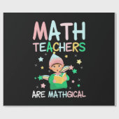 Papier Cadeau Les Enseignants En Mathématiques Sont Mathiques (Plat)