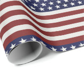 Papier Cadeau Les Etats-Unis drapeau américain coutume (Coin rond)