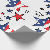 Papier Cadeau Les étoiles du drapeau américain (Coin)