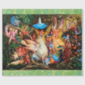 Papier Cadeau LES FAIRIES FAVORITE OISEAUX Enchantés Woods Wrapp (Plat)