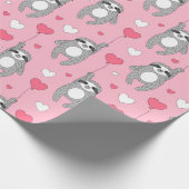 Papier Cadeau Les fentes de la Saint-Valentin Envelopper le papi (Coin)