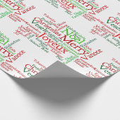 Papier Cadeau Les Fêtes De Noël Dans Le Monde Entier (Coin)