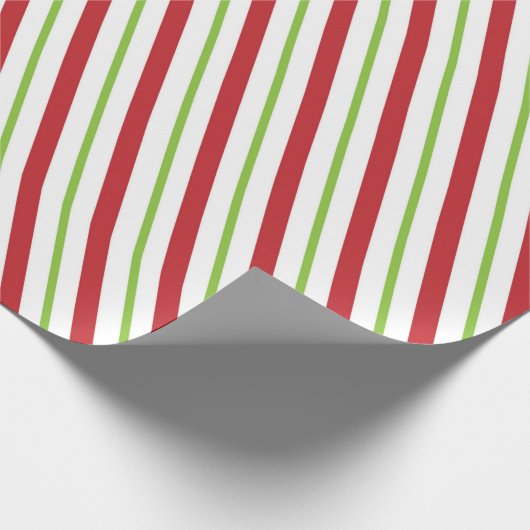 Papier Cadeau Les fêtes rouges et vertes (Coin)