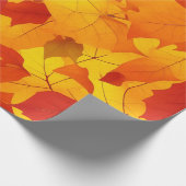 Papier Cadeau Les feuilles d'automne couleurs vives (Coin)