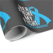 Papier Cadeau Les filles diabétiques appuient la sensibilisation (Coin rond)