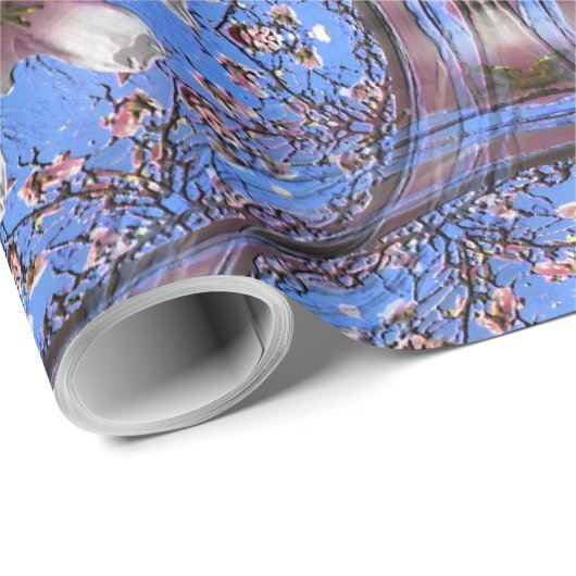 Papier Cadeau Les fleurs de Magnolia....... (Coin rond)