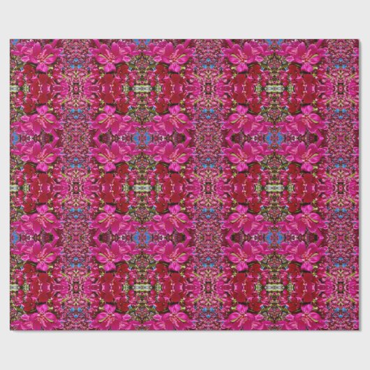 Papier Cadeau Les fleurs du printemps (Plat)