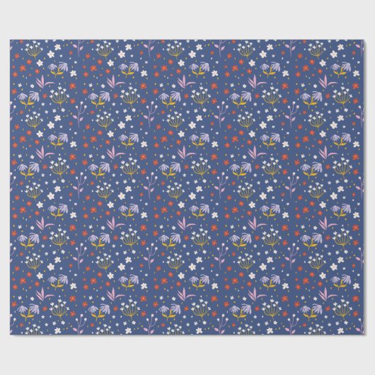 Papier Cadeau Les fleurs sont comme des amis (Plat)