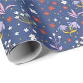 Papier Cadeau Les fleurs sont comme des amis (Coin rond)